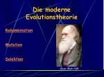 Die moderne Evolutionstheorie - slide 1