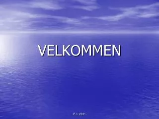 velkommen