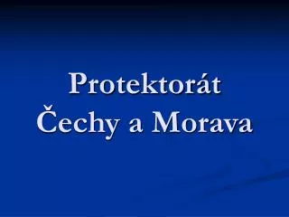 protektor t echy a morava