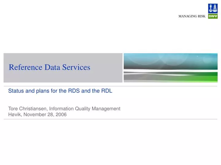 reference data services