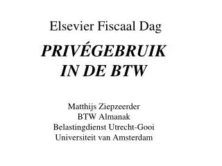elsevier fiscaal dag