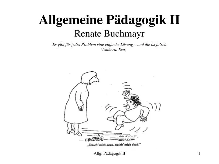 allgemeine p dagogik ii renate buchmayr