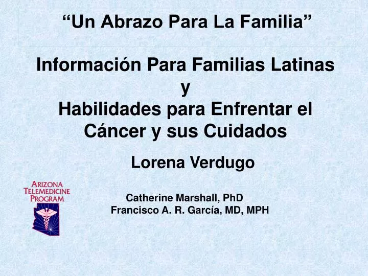 informaci n para familias latinas y habilidades para enfrentar el c ncer y sus cuidados
