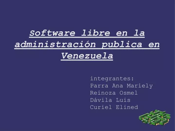 s oftware libre en la administraci n publica en venezuela