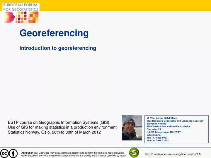 georeferencing introduction to georeferencing