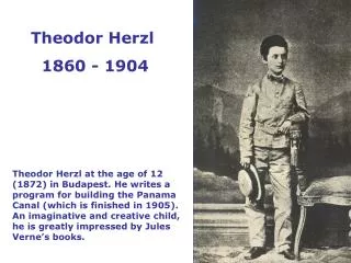 Theodor Herzl 1860 - 1904