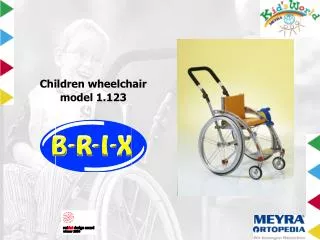 Children wheelchair model 1.123