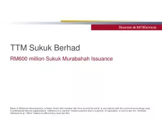 TTM Sukuk Berhad