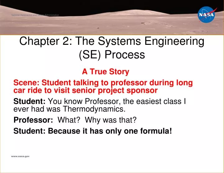 chapter 2 the systems engineering se process