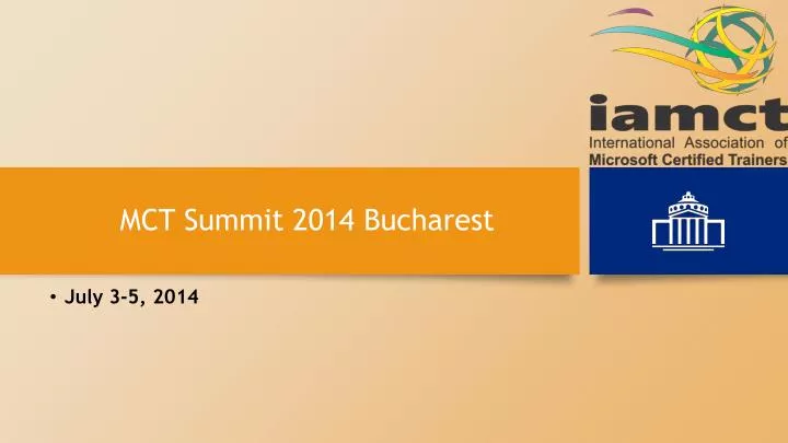 mct summit 2014 bucharest