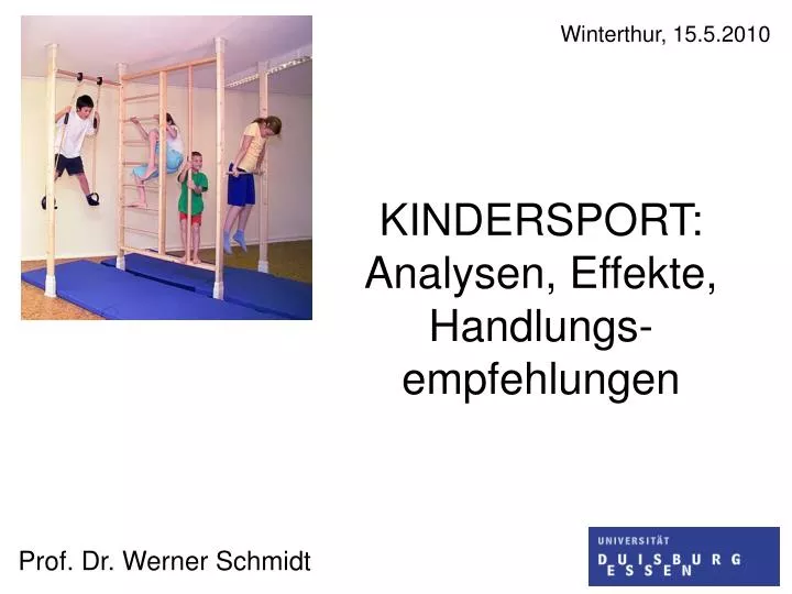 kindersport analysen effekte handlungs empfehlungen