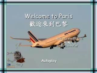 welcome to paris