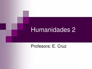 humanidades 2