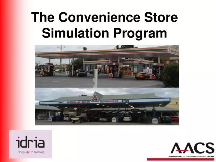 the convenience store simulation program