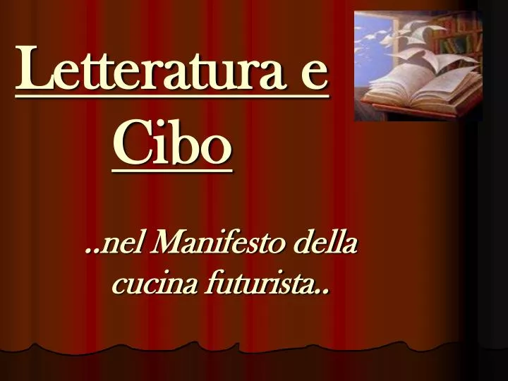 Letteratura e Cucina