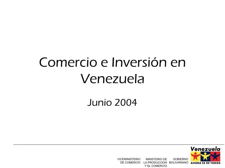 comercio e inversi n en venezuela
