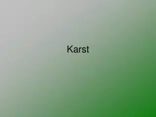 karst