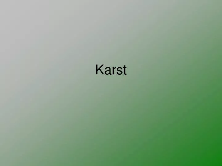 karst