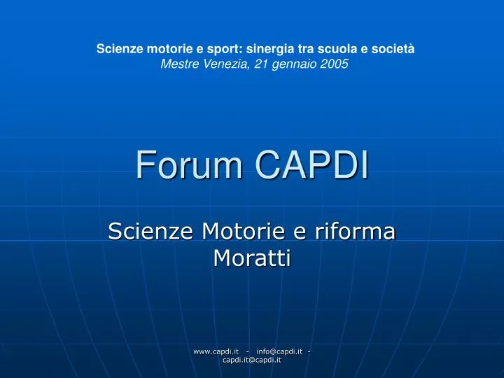 forum capdi