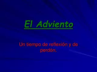 el adviento