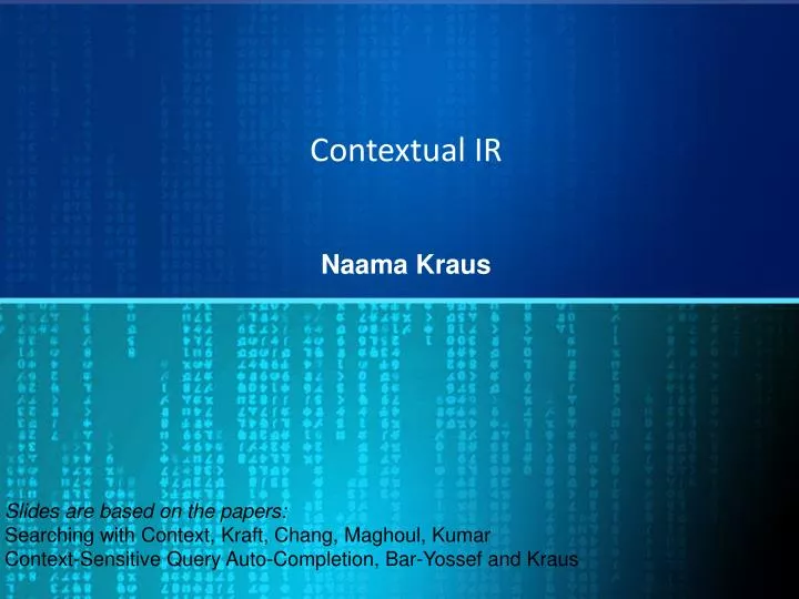 contextual ir