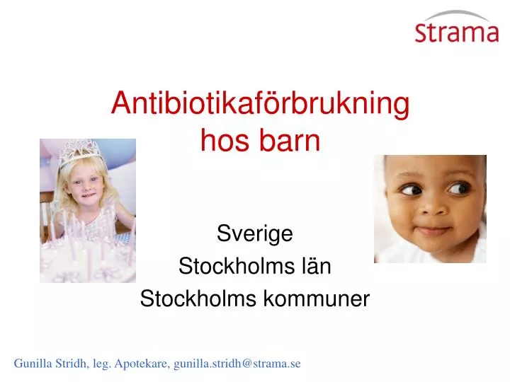 antibiotikaf rbrukning hos barn