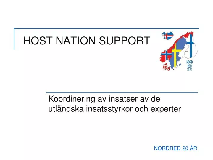 host nation support