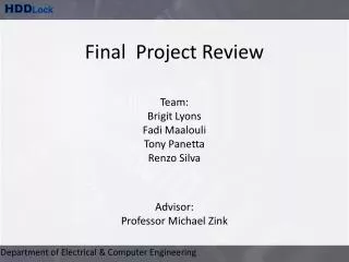 Final Project Review