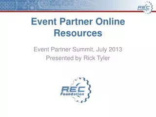 Event Partner Online Resources