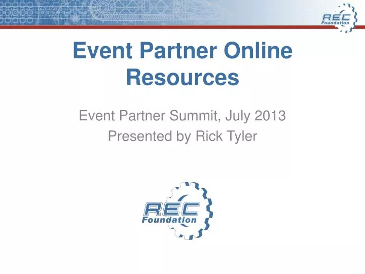 event partner online resources