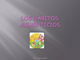 los h bitos alimenticios