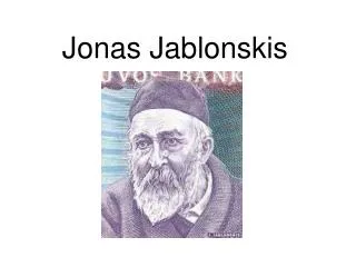 jonas jablonskis