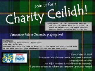 Join us for a Charity Ceilidh!