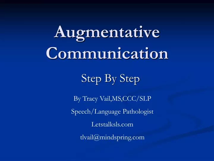 augmentative communication