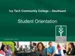 Welcome to Ivy Tech Southeast: Student Rights, Responsibilities, and Resources - slide 1