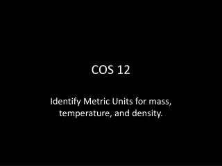 COS 12