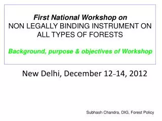New Delhi, December 12 _ 14, 2012