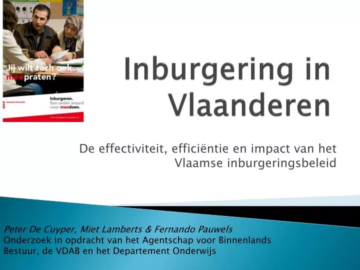 inburgering in vlaanderen