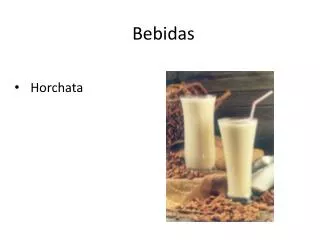 bebidas
