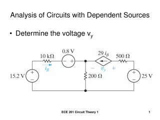 Analysis of Circuits with Dependent Sources