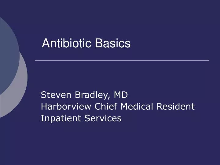 antibiotic basics