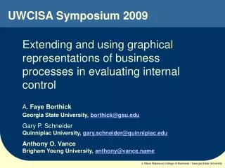 UWCISA Symposium 2009