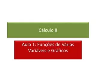 c lculo ii
