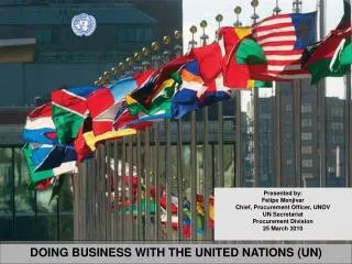 DOING BUSINESS WITH THE UNITED NATIONS (UN)