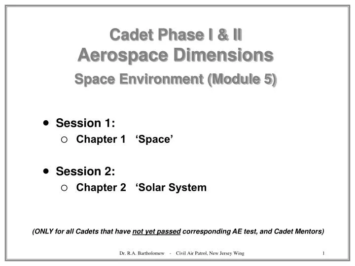 cadet phase i ii aerospace dimensions space environment module 5