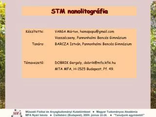 stm nanolitogr fia