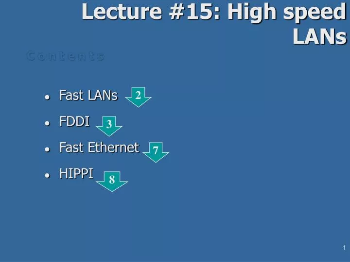 lecture 15 high speed lans