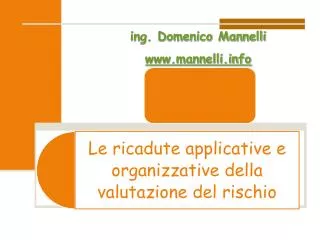 ing. Domenico Mannelli mannelli
