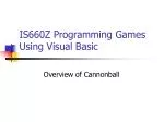 Overview of Cannonball Simulation in Visual Basic: Physics and Graphics Explained - slide 1