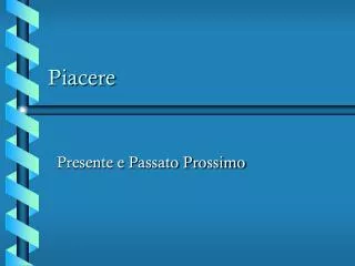 piacere